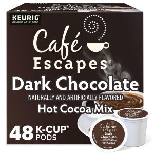 Café Escapes Dark Chocolate Hot Cocoa 48 K-Cup Pods